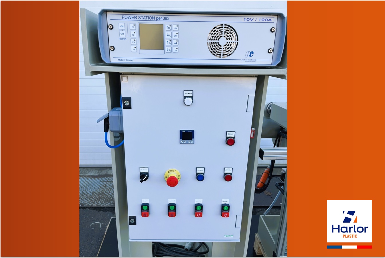 HARLOR PLASTIC- REDRESSEUR DE COURANT DC ET COFFRET ELECTRIQUE POUR TRAITEMENT DE SURFACE