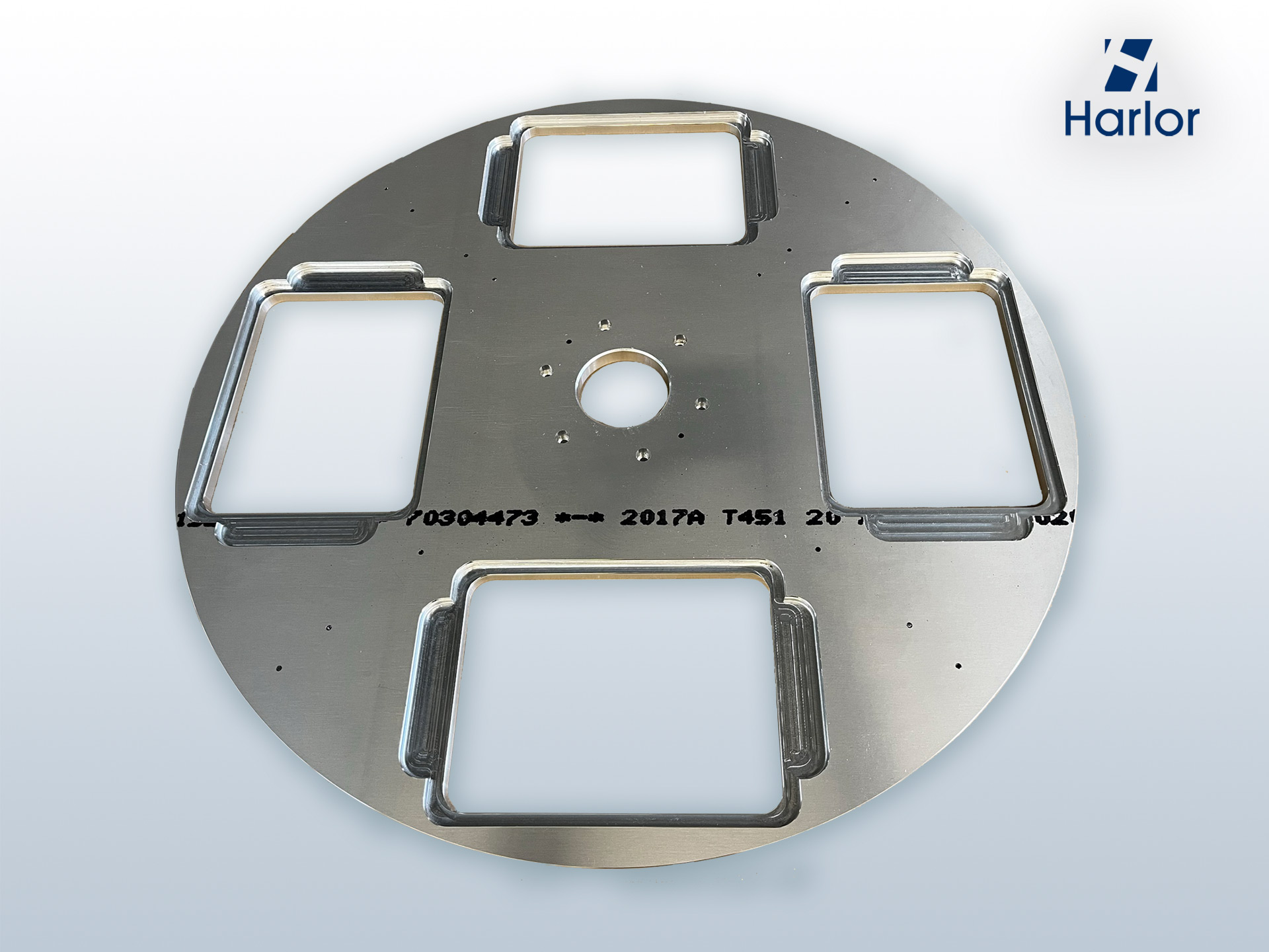 Usinage plateau aluminium grande dimension