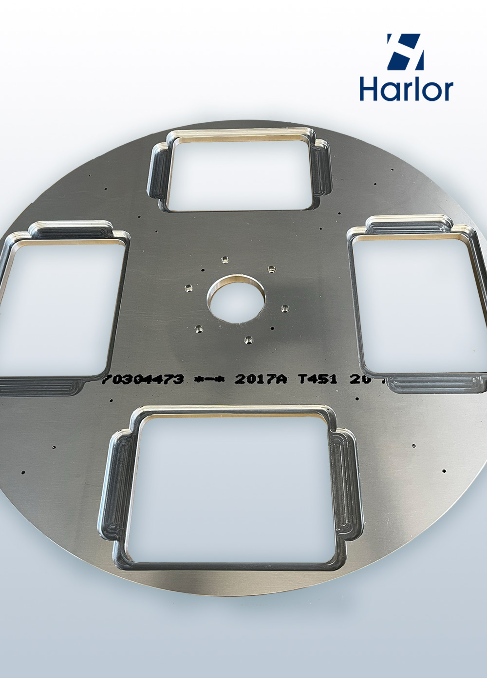 Usinage plateau aluminium grande dimension - Harlor