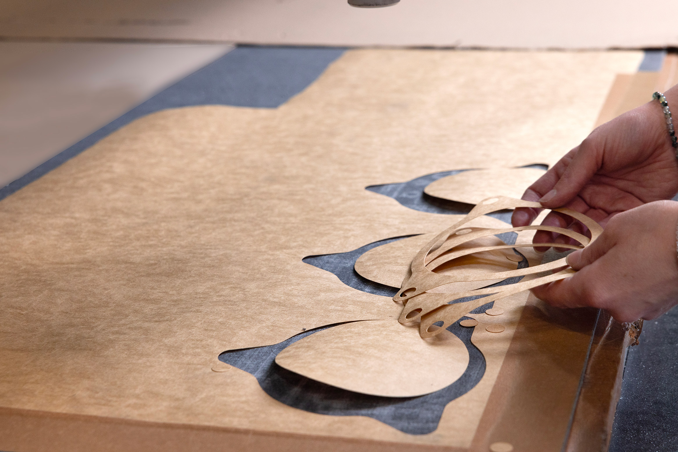 Découpe de joints plats